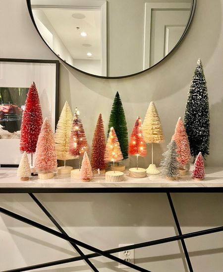 Every year I can’t help myself & add to my collection of brush bottle trees. Most of them are from Target at a great price! Holiday decor- brush bottle trees. Christmas decor.

#LTKHoliday #LTKSeasonal #LTKhome