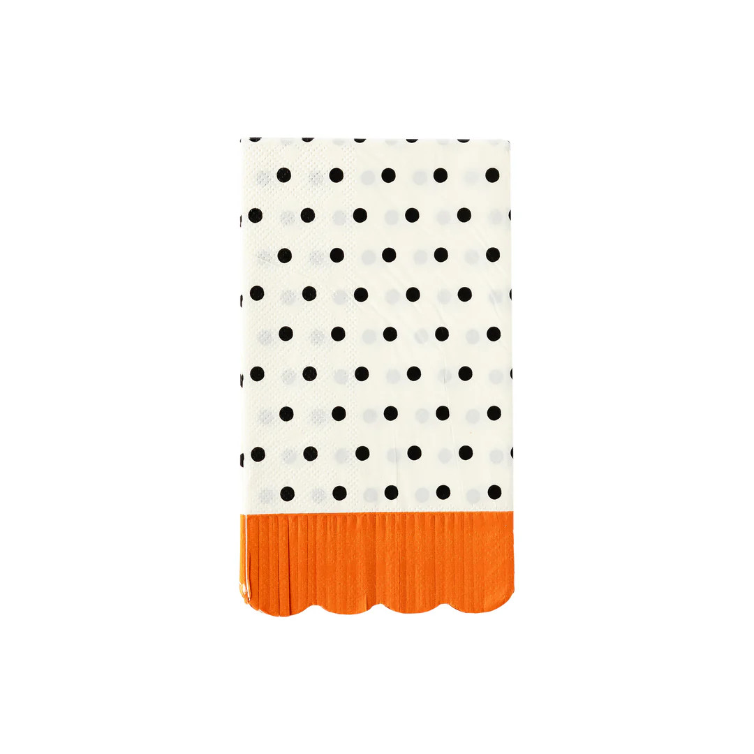 Black Polka Dot Paper Napkins | My Mind's Eye