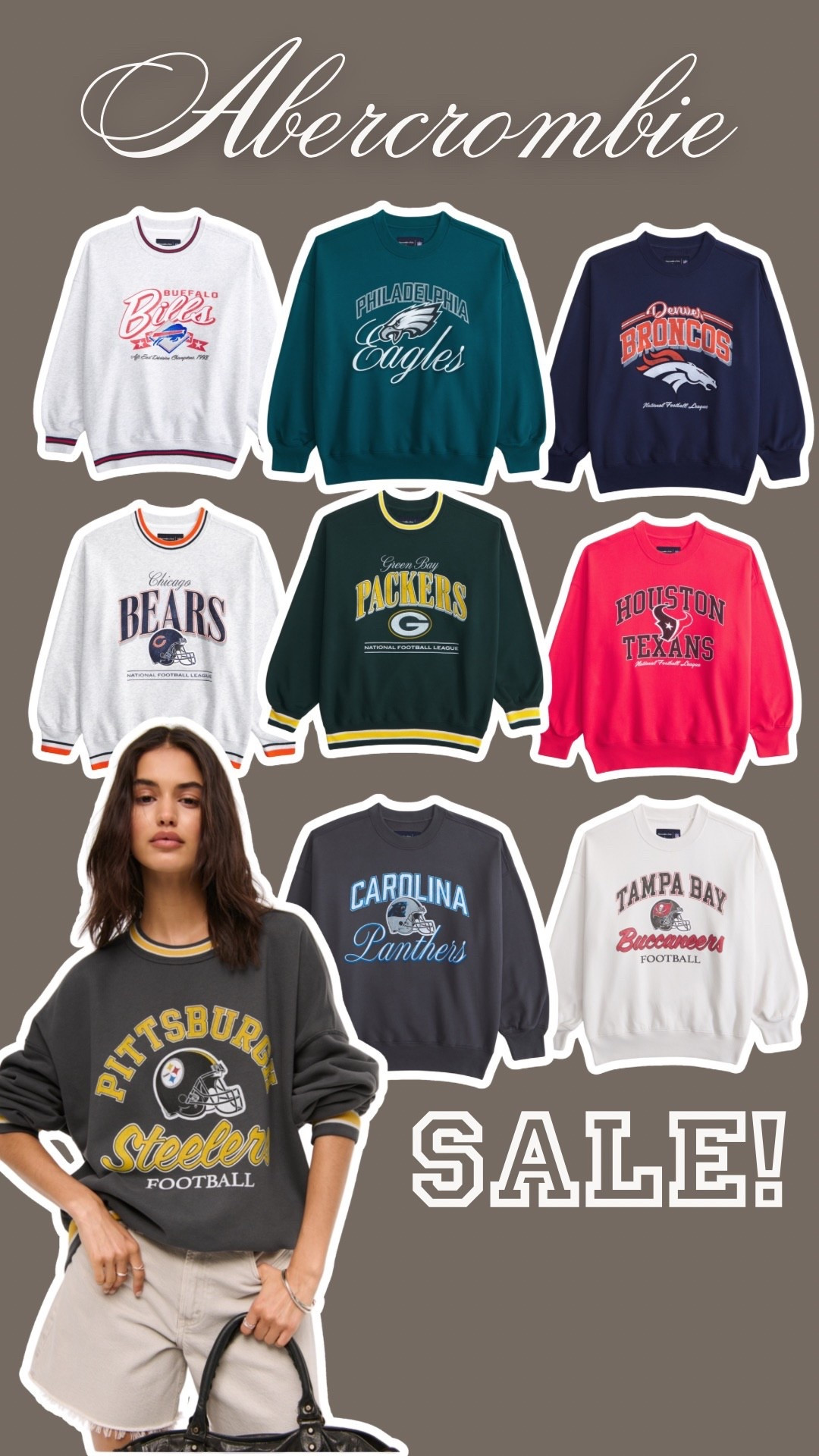 ABERCROMBIE X NFL ON SALE!!!

#LTKSaleAlert #LTKActive #LTKOver40