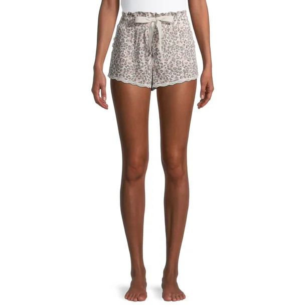 Secret Treasures Women's Ribbed Animal Shorts | Walmart (US)