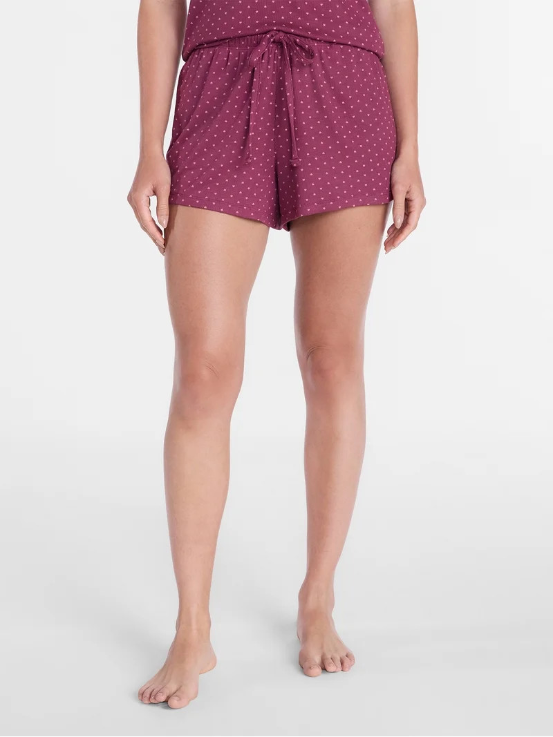 Joyspun Women\u2019s Modal Blend Ribbed Sleep Shorts, 2.75'' Inseam, Sizes XS-3X | Walmart (US)