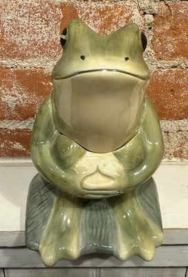 Rare American Retro Frog Cookie Jar 7.5” Can Hop To Your Home Fast! 🐸 READ! | eBay US