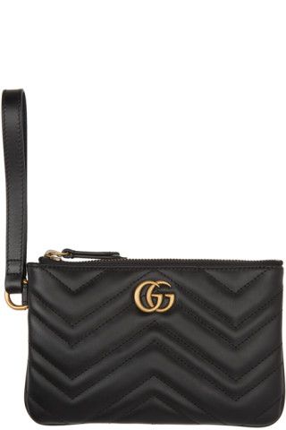 Black GG Marmont Wallet | SSENSE