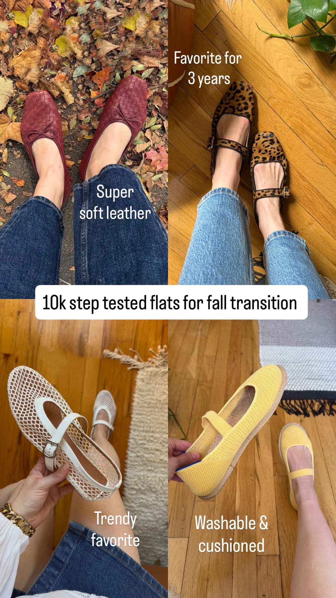 10k step tested flats for fall transition. All fit true to size

#LTKSaleAlert #LTKSeasonal