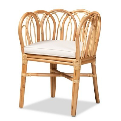 Melody Rattan Chair Natural/White - bali & pari | Target