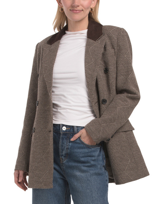 Combo Collar Hourglass Blazer | TJ Maxx