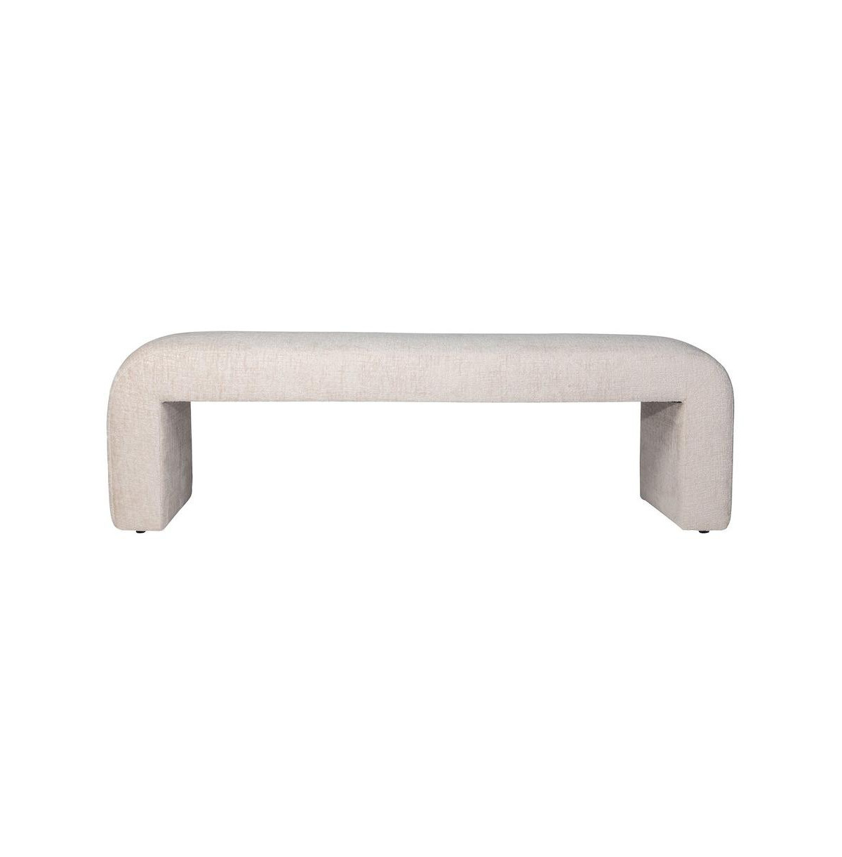 Jofran Sophia Modern Luxury Curved Upholstered Waterfall Jacquard Bench - Large | Macy's