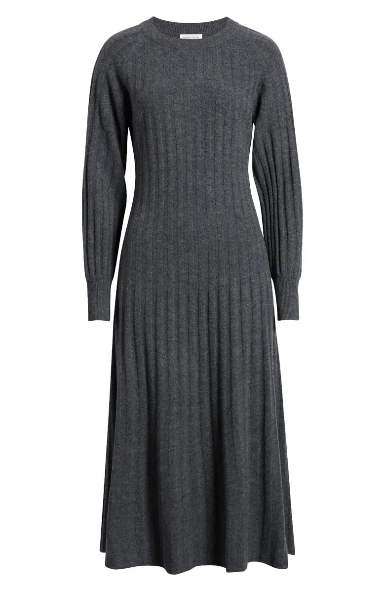 Long Sleeve Wool & Cashmere Sweater Dress | Nordstrom