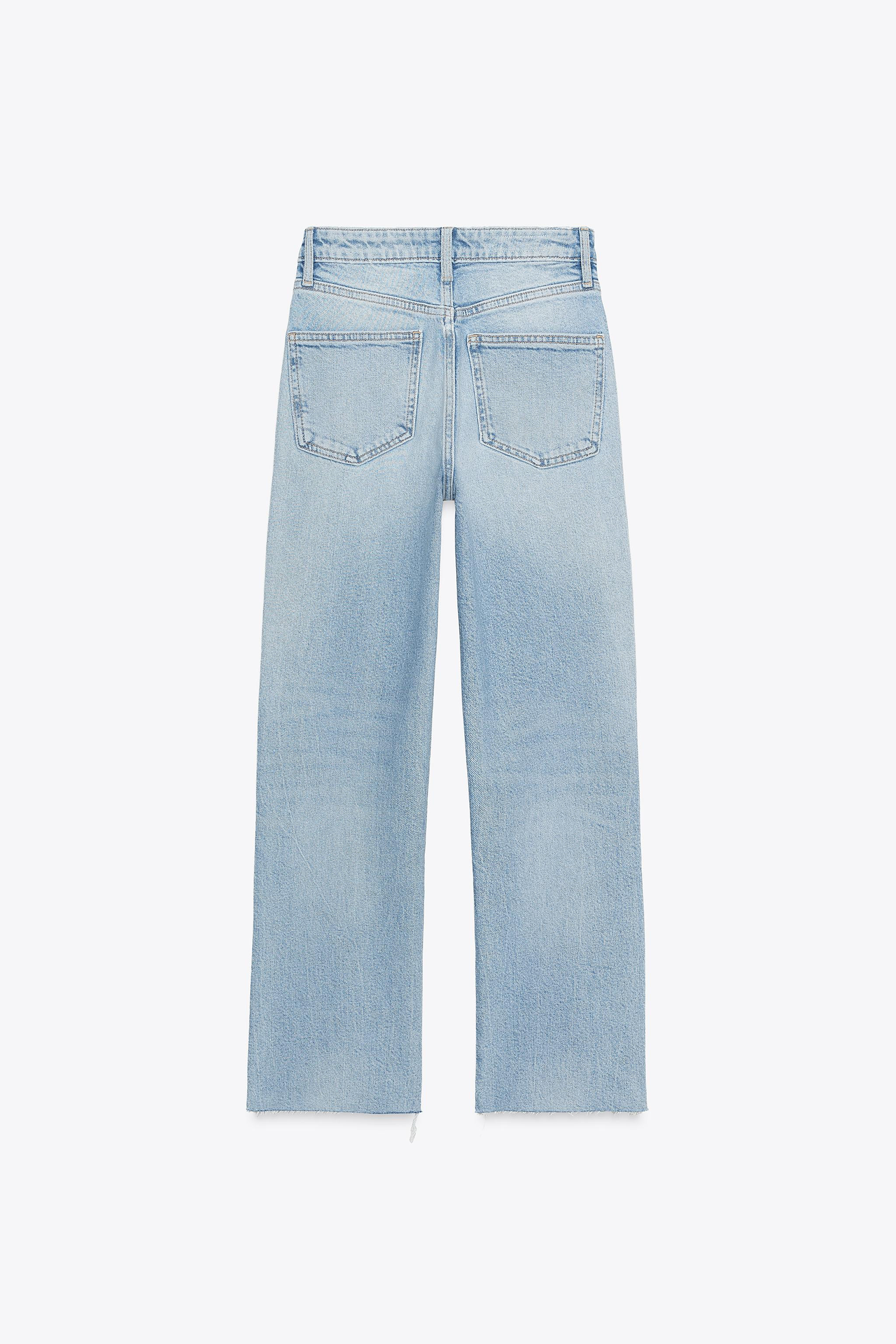TRF HIGH-WAIST CROPPED FLARE JEANS | Zara Canada