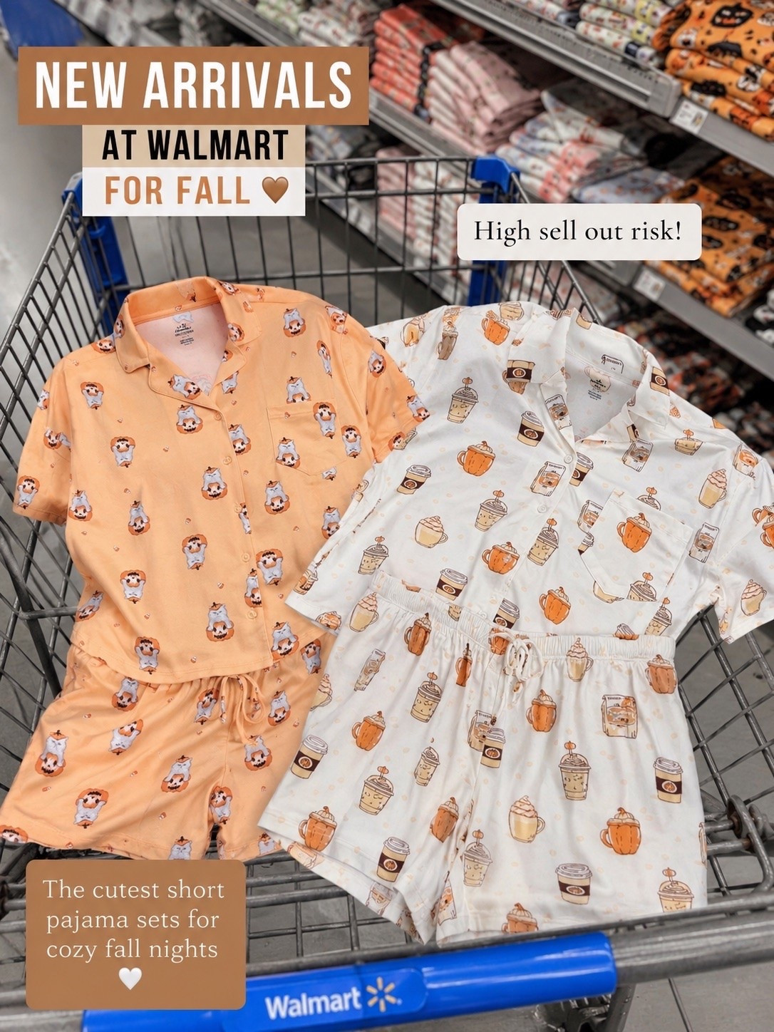 Walmart is seriously winning fall already! These adorable short pajama sets are giving all the cozy coffee run and spooky season vibes. 🎃☕ They’re buttery soft, perfect for lounging, and they’re the kind of seasonal finds that always disappear fast.

If you love cute matching PJs, I’d grab these before they’re gone! 🛒✨ Shop them now through my LTK and save this post for your next Walmart trip.#LTKStyle #WalmartFinds #WalmartFashion #FallPajamas #CozySeason #PumpkinSeason #FallStyle #AffordableFashion #LTKFall

#LTKxWalmart #LTKSeasonal #LTKgrwm