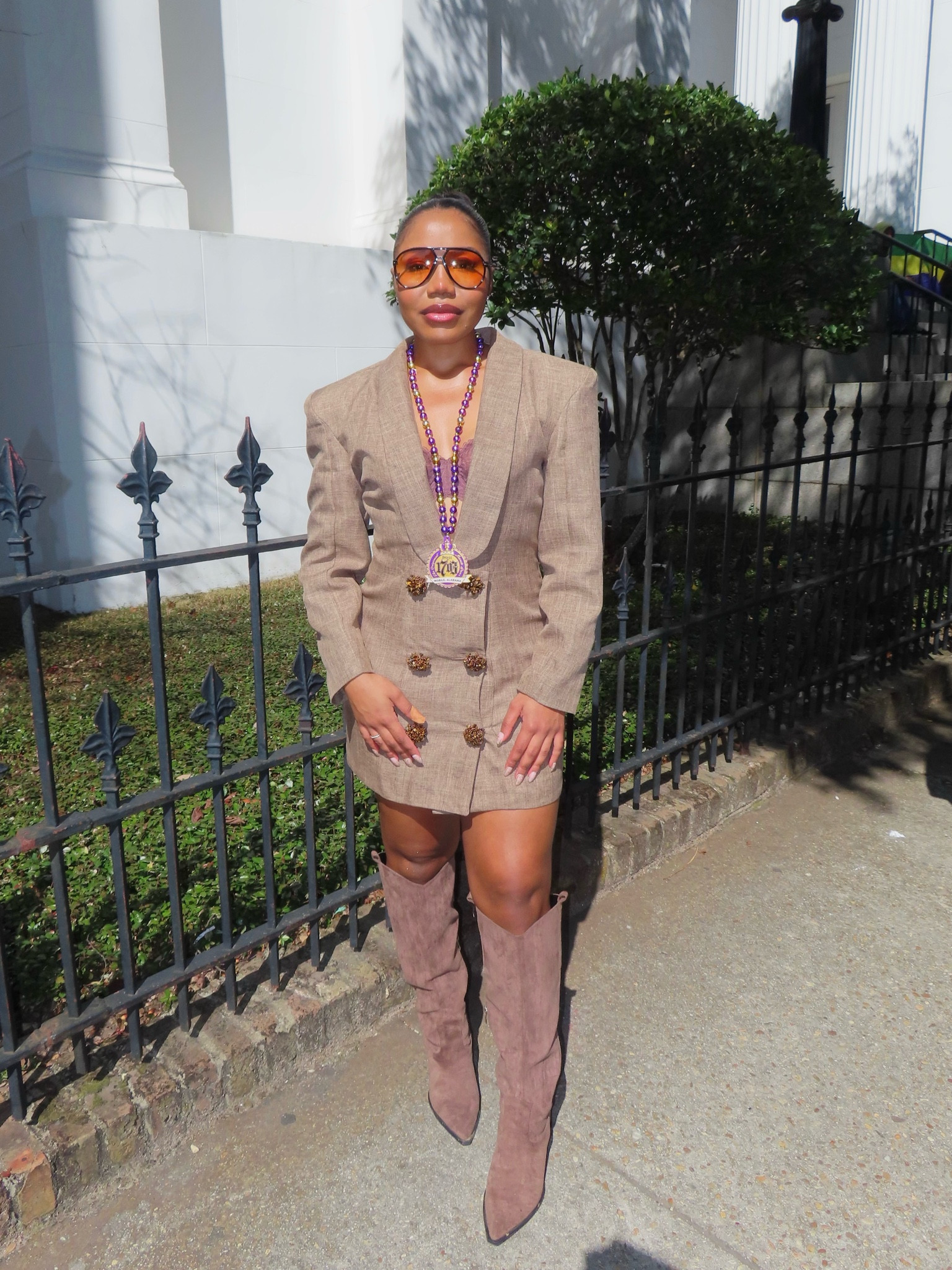 little miss loves Mardi Gras! loved this outfit so much and received so many compliments. plus it was sooooo comfortable! 

#LTKStyleTip #LTKMidsize #LTKFindsUnder50