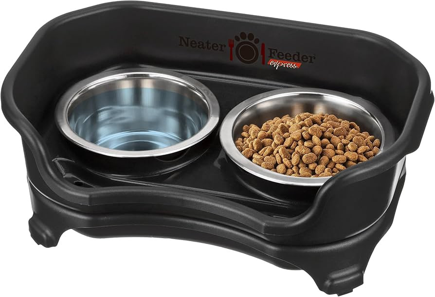 Neater Feeder - Express Model - Mess-Proof Dog Bowls (Small, Gunmetal) – Made in USA – Elevat... | Amazon (US)