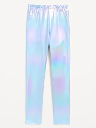 Shiny Foil Print Leggings for Girls | Old Navy (CA)