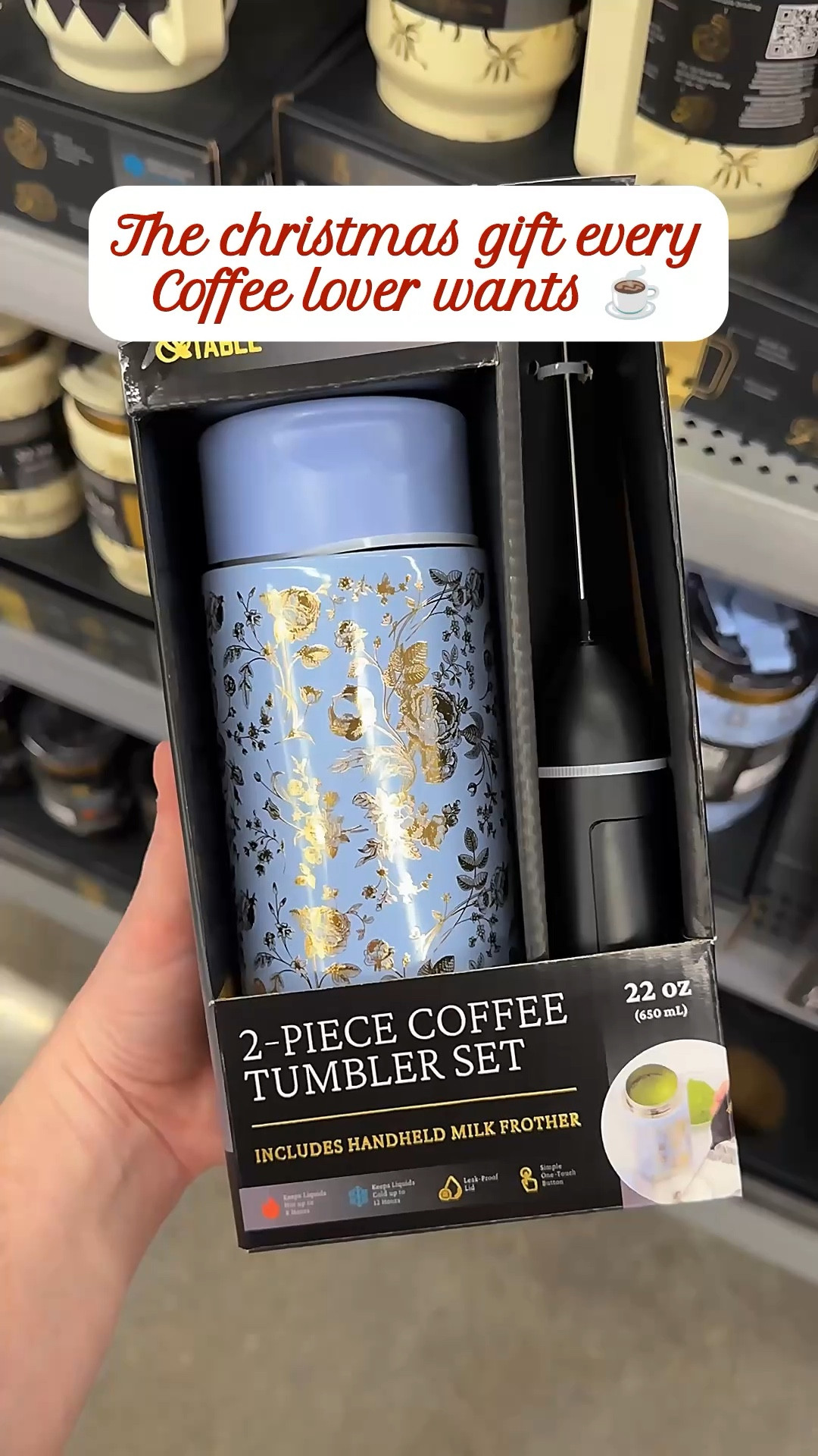 Wait, this is from Walmart?! Hot coffee, cold mornings, cozy vibes only ☕️🎁✨ The perfect gift set for every coffee lover this Christmas 🎄 

#LTKGiftGuide