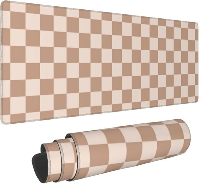 Checkered Large Gaming Mouse Pad for Girl with Anti-Slip Base, Checkerboard Extended XL Mousepad,... | Amazon (US)
