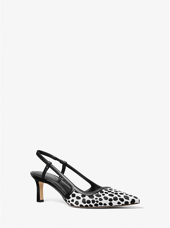 Alora Cheetah Print Calf Hair Slingback Pump | Michael Kors US