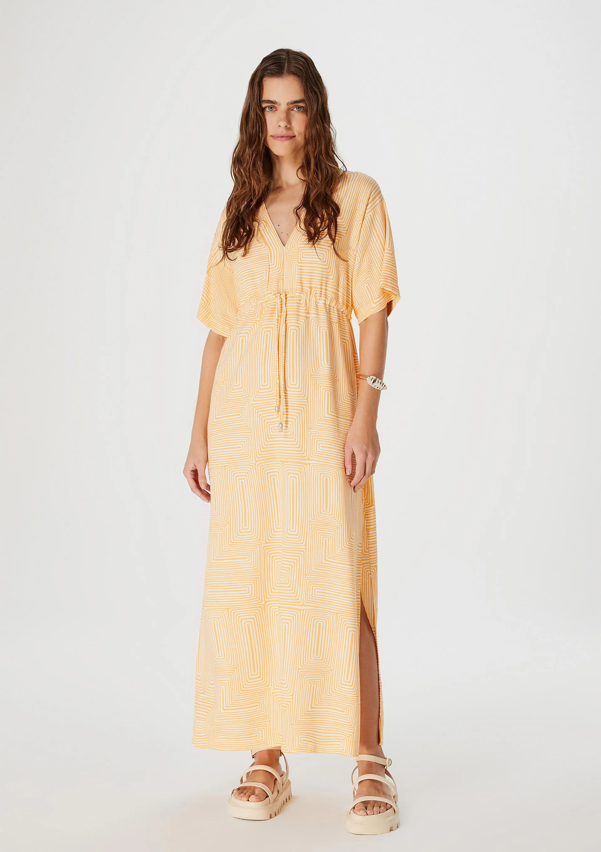 Vestido Longo Evasê Estampado - Hering Store | Hering (BR)