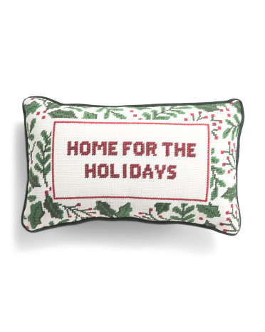 9x15 Home For The Holidays Pillow | TJ Maxx