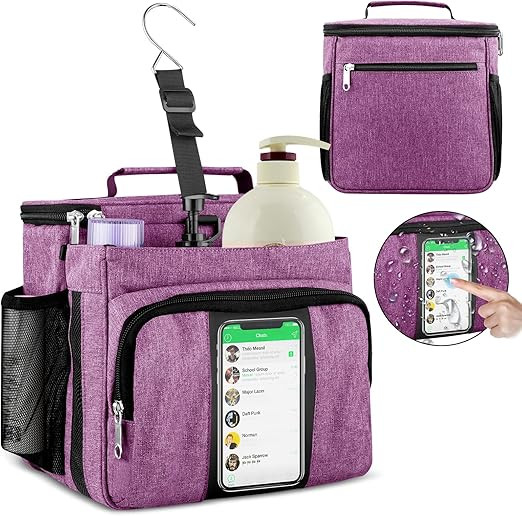 Bukere Portable Shower Caddy College Dorm Room Essential, Shower Caddy Tote Bag for Student, Girl... | Amazon (US)
