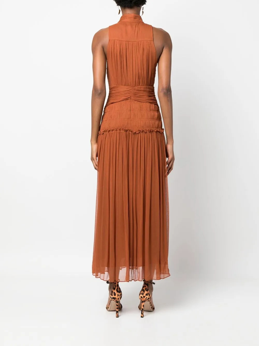 Shona Joy Robe Boutonnée Noemi à Design Sans Manches - Farfetch | Farfetch Global