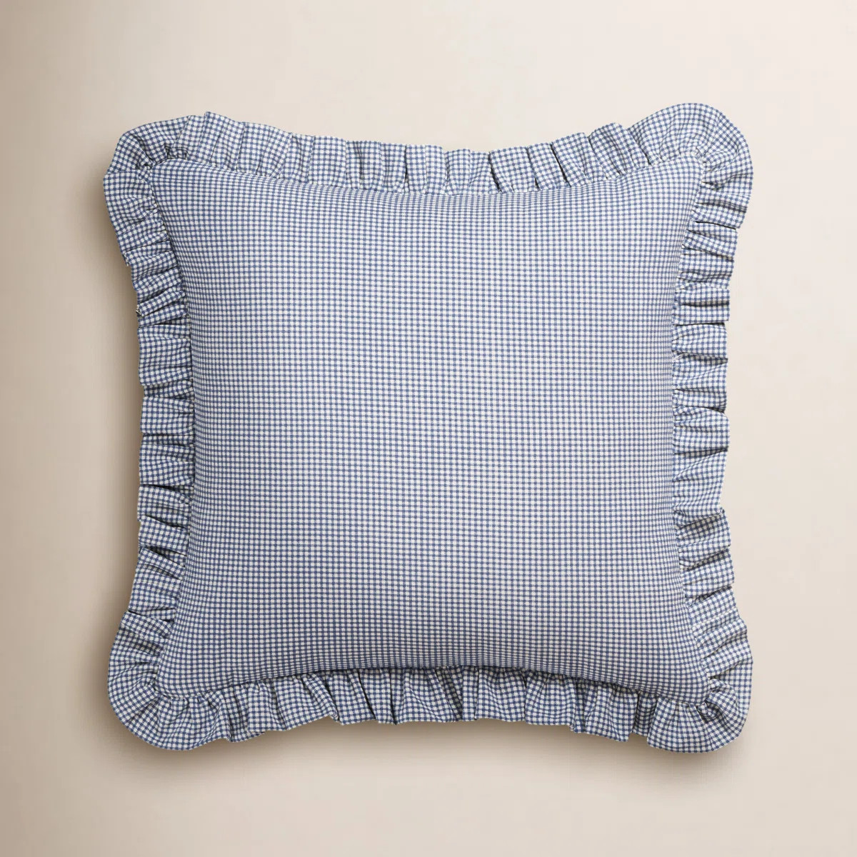 Birch Lane Mini Check Ruffled Accent Pillow | Wayfair North America