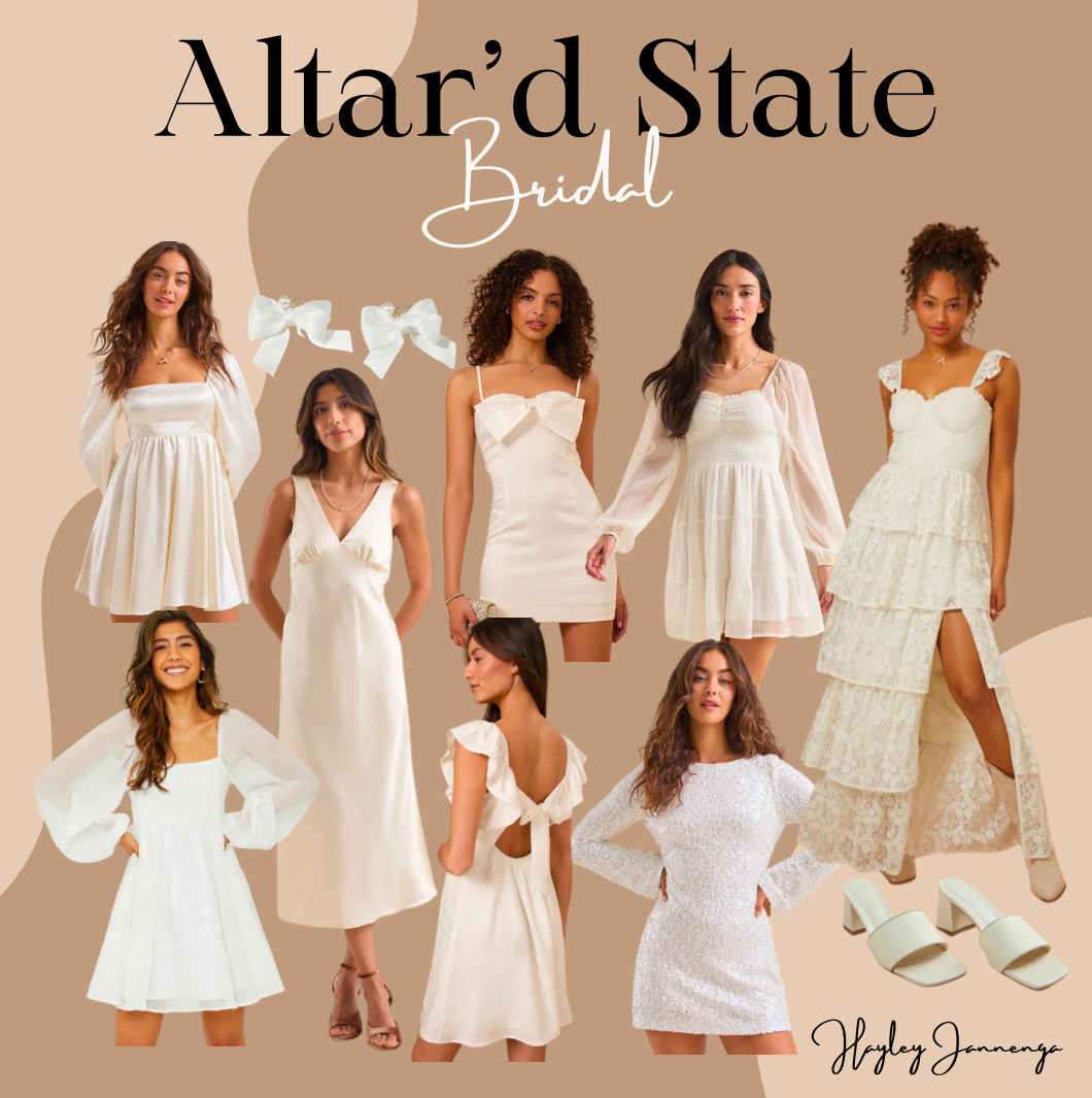 Altar’d state 
Bridal
Bride
Wedding 
Party
Shoes
Accessories
Shower 
Bachelorette 

#LTKParties #LTKWedding #LTKStyleTip