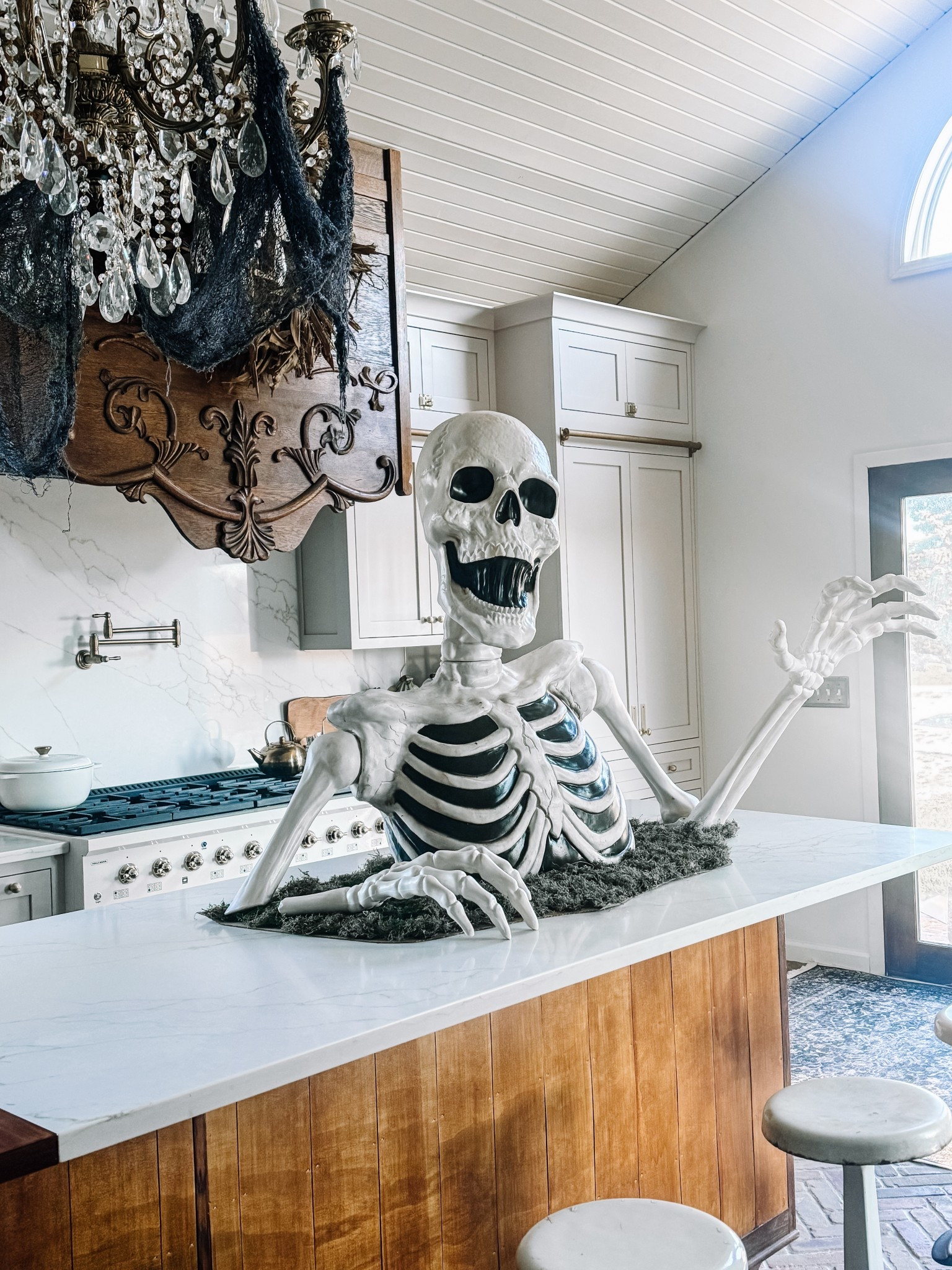 The groundbreaking skeleton but inside #yesplease
I added the moss linked to a piece of cardboard :) follow @nichenn_oh on IG for more decor ideas #halloweendecor

#LTKHome #LTKFallSale #LTKSeasonal