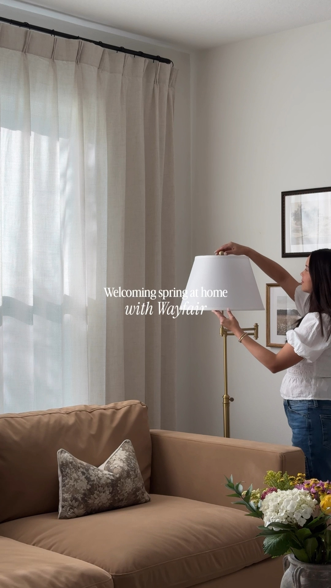 #ad Welcoming spring at home 🌿From the sitting room and patio, to the entryway where I mixed in some new spring touches with @wayfair staples I’ve had and loved for years now. Everything feels fresh and ready for the season now ☺️🌷 

#wayfair #wayfairpartner #wishyouwerehere #outdoor #springdecor 

#LTKHome #LTKSeasonal