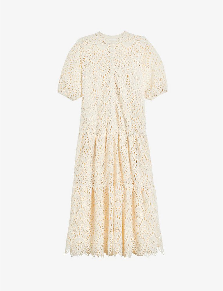 Lezzley oversized broderie-anglaise maxi dress | Selfridges