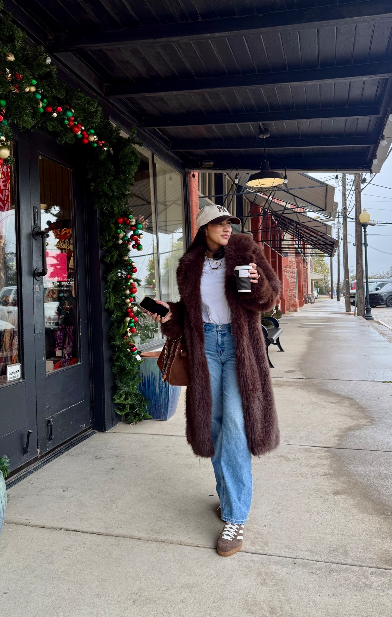 Faux fur casual fit coat size S/M, jeans size 0 regular, tee shirt small #walmartstyle 

#LTKgrwm #LTKPetite #LTKHoliday