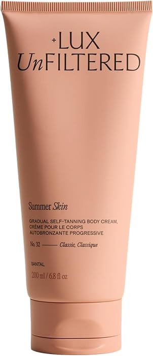 + Lux Unfiltered N\u00b032 Summer Skin Classic Gradual Self Tanner, Hydrating Self Tanning Lotion... | Amazon (US)