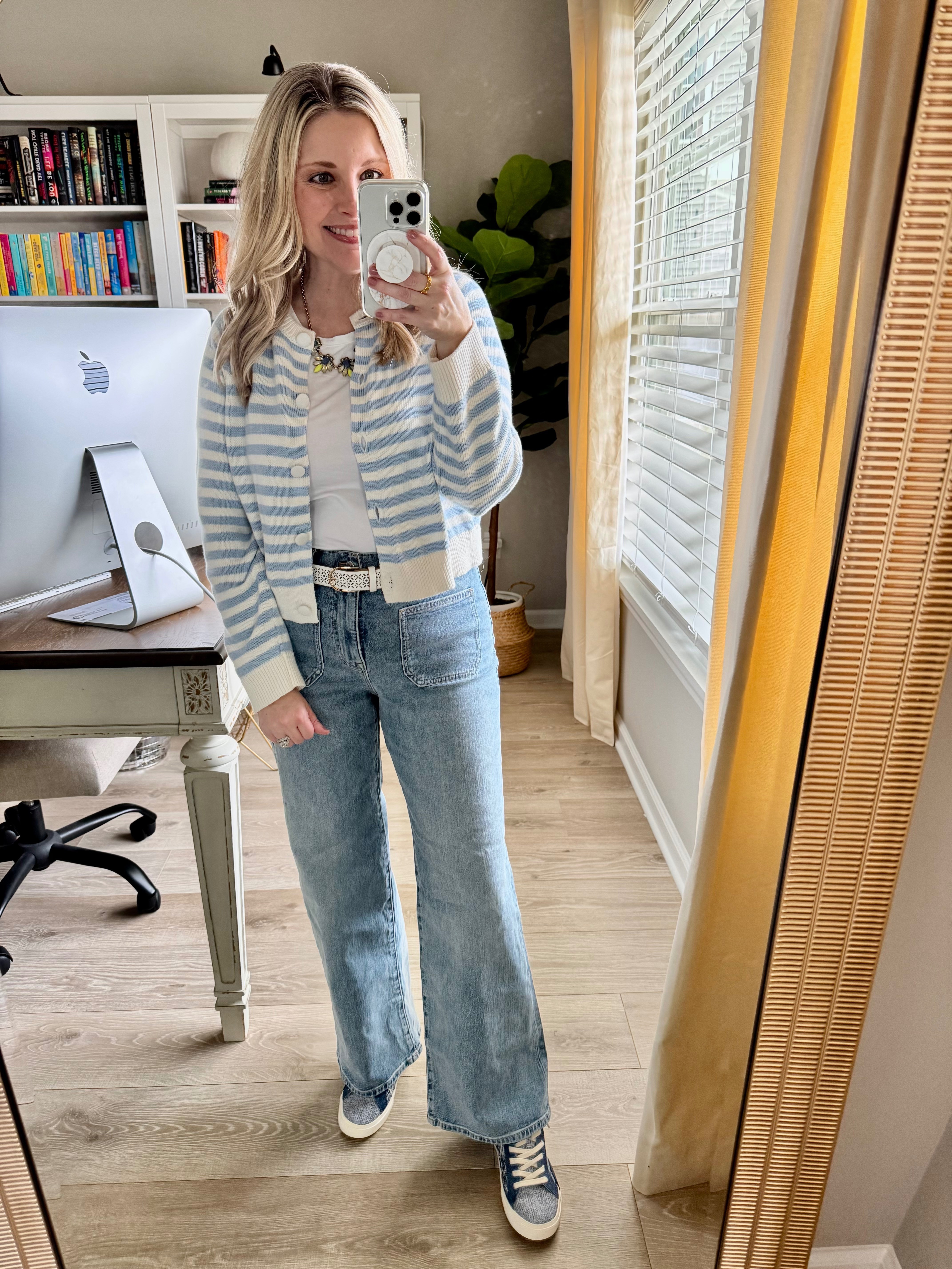 Thrifted this J.Crew necklace from the last decade (lol) and I'm so happy I did! I have quite a few still in my closet and wearing a little color today made me happy! 
 
 

#LTKOver40 #LTKMidsize #LTKPetite