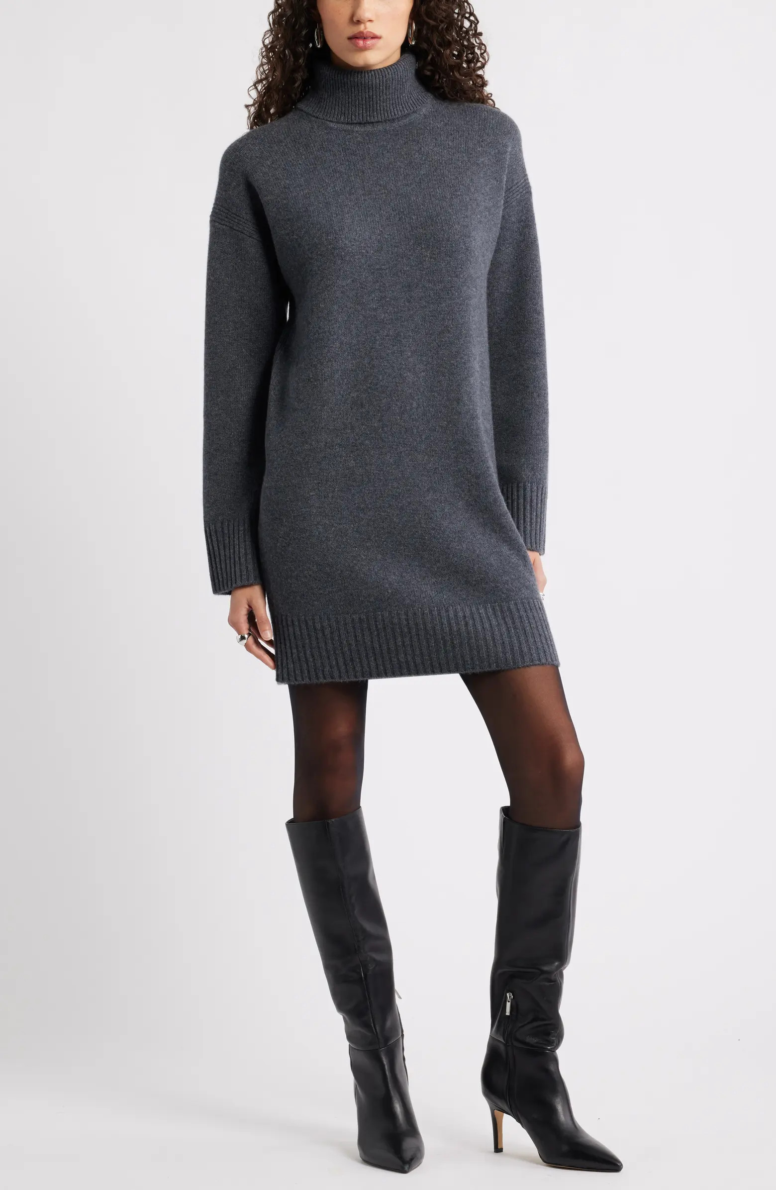 Long Sleeve Wool & Cashmere Sweater Dress | Nordstrom
