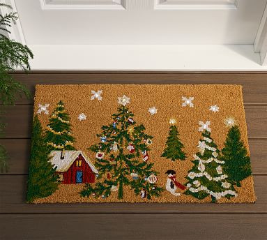 Christmas in the Country Doormat | Pottery Barn (US)