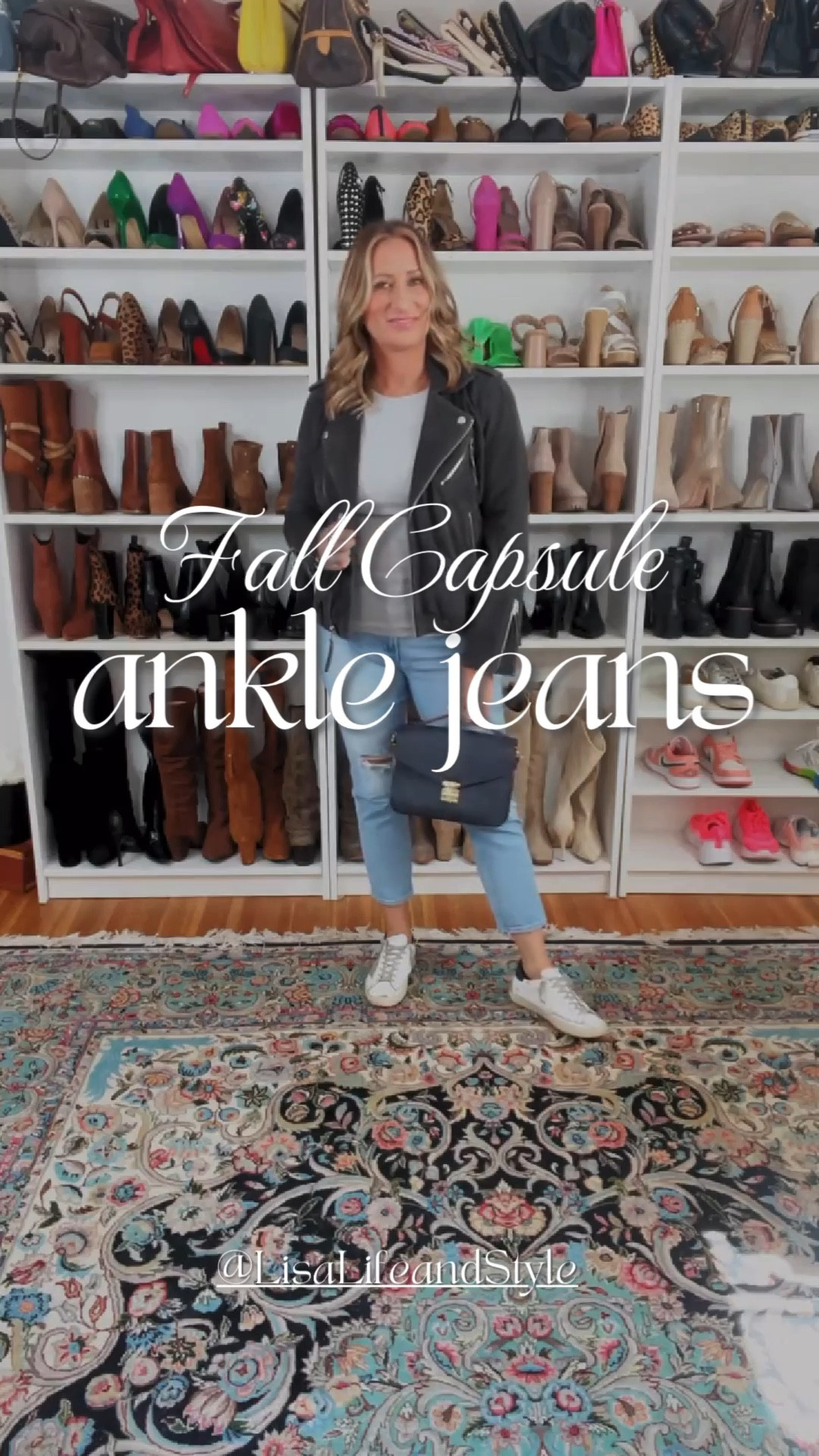 Fall outfit, jeans, ankle jeans, high waist jeans, booties, sneakers, how to style 


#LTKstyletip #LTKover40