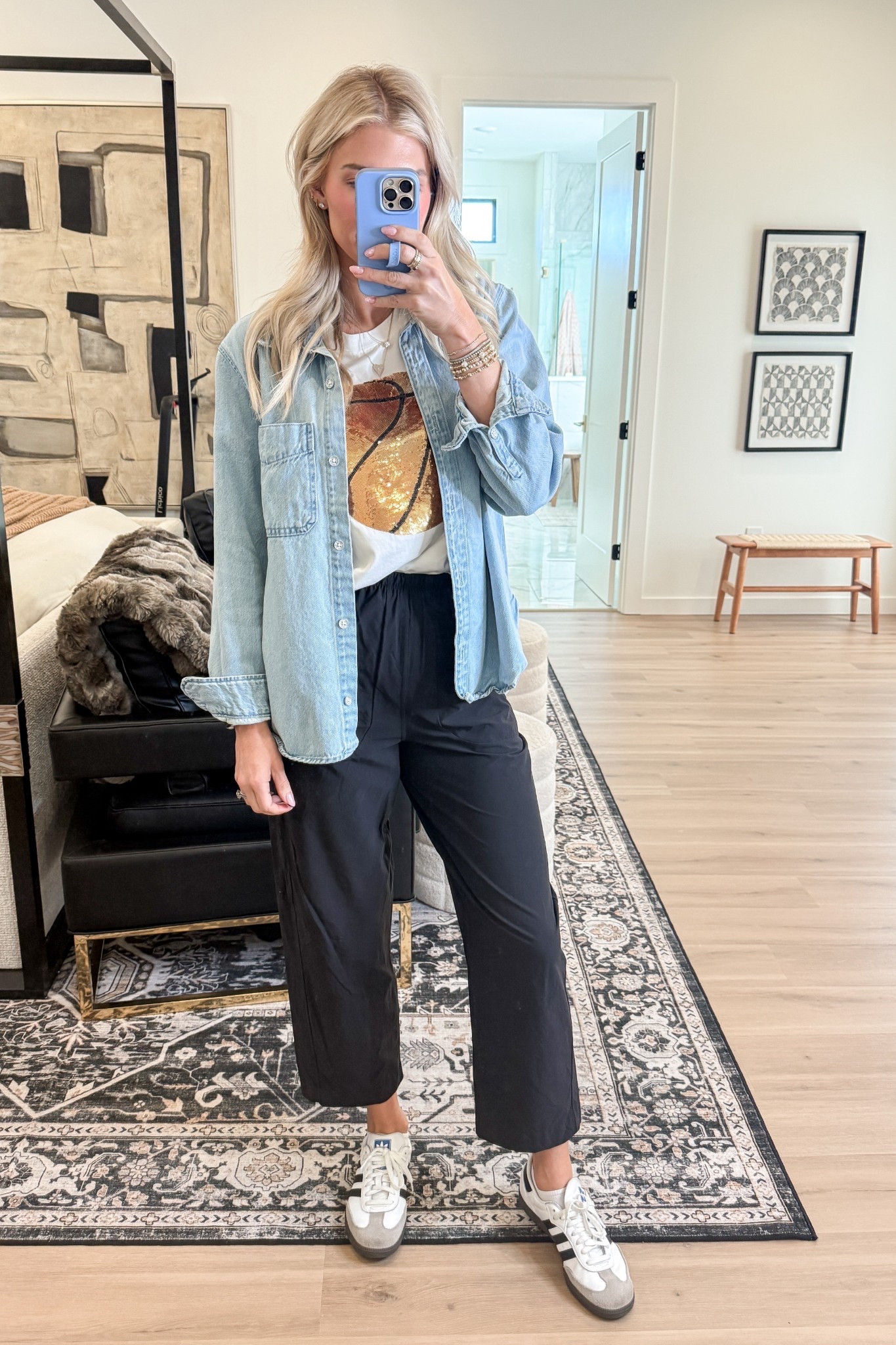 Outfit for the day watching my kids play basketball! 

#LTKootd