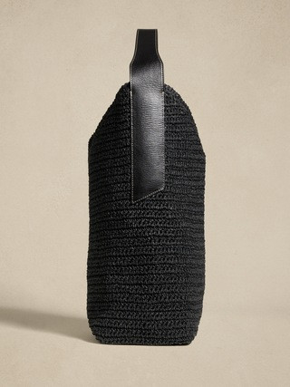 Slouchy Vida Straw Bag | Banana Republic (US)