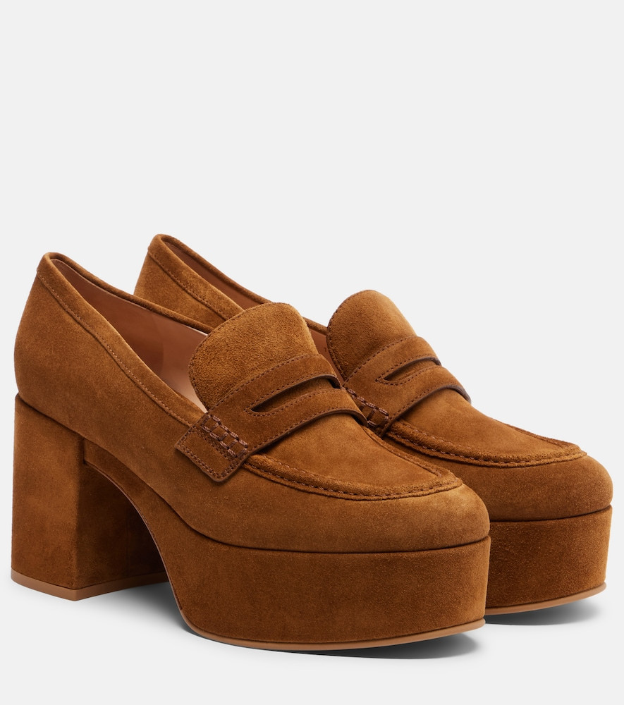 Gianvito Rossi Jenna suede loafer pumps | Mytheresa (US/CA)