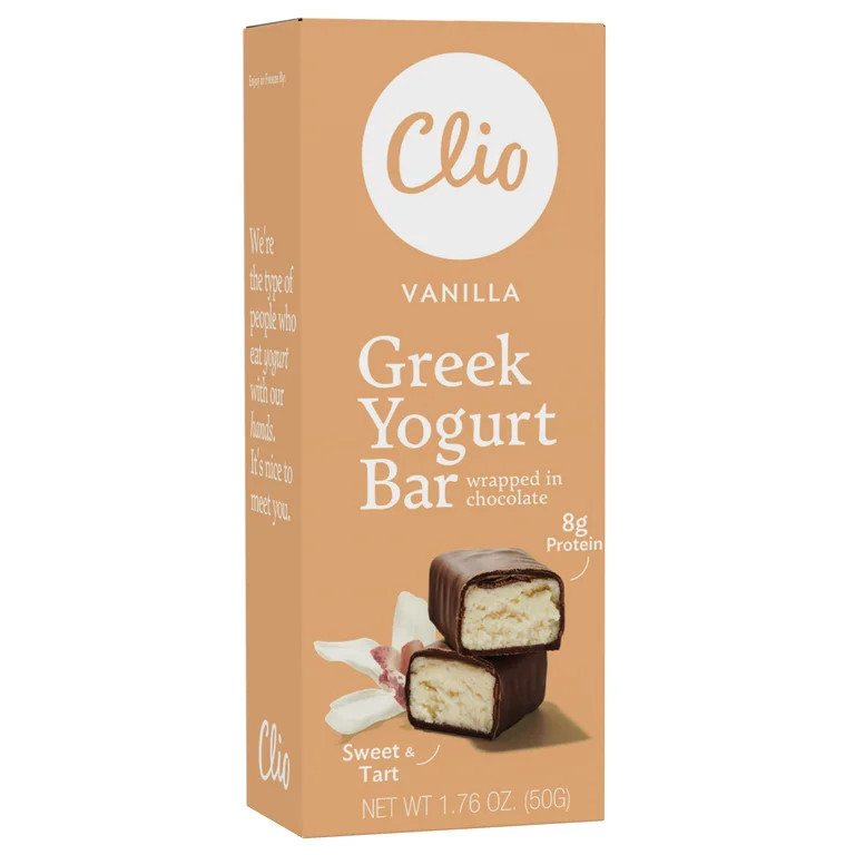 Clio Vanilla Greek Yogurt Bar, 1.76 oz, 1 Ct | Walmart (US)