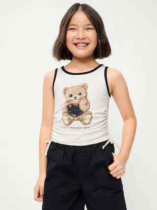 Side-Ruched Tank Top for Girls | Old Navy (US)