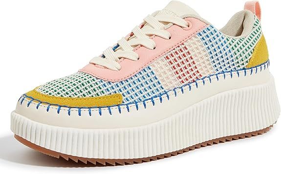 LUCKY STEP Women's Platform Sneakers Rhinestone Fashion Chunky Casual Sparkly Retro Braided Walki... | Amazon (US)