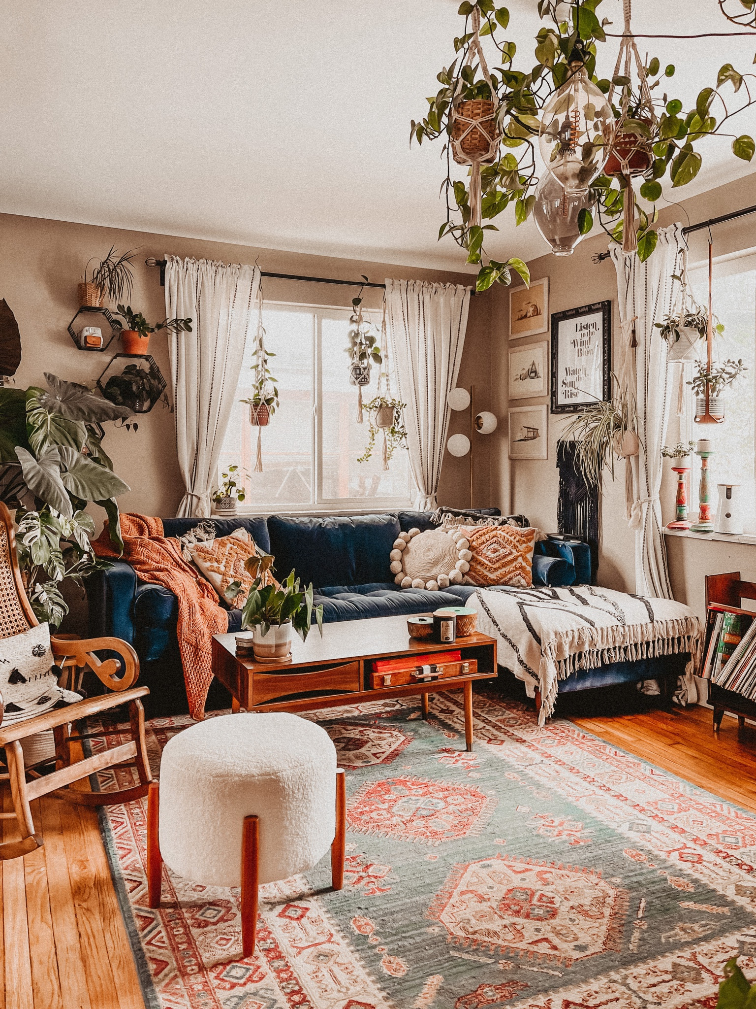 Vintage and boho living room for plant lovers. 🌿

#LTKstyletip #LTKfindsunder100 #LTKhome