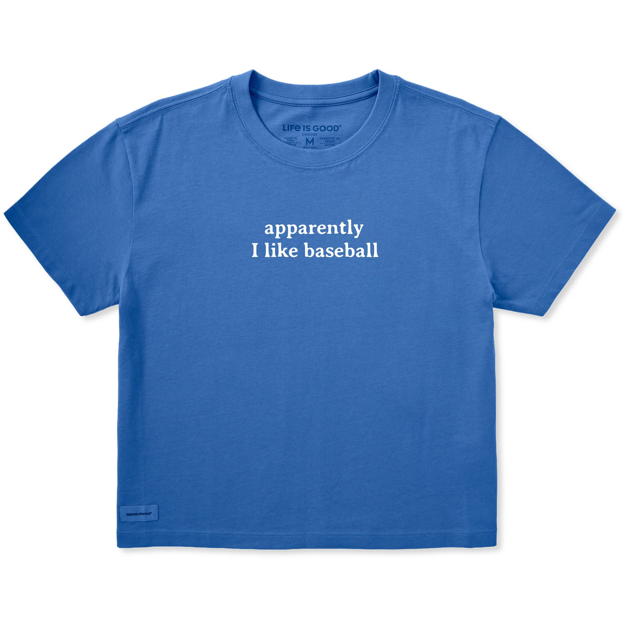 Women's Apparently I Like Baseball Short Sleeve Crusher Boxy Tee | Life is Good