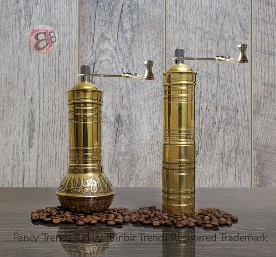 Traditional Turkish Coffee Grinder  Brass Coffee Mill - Etsy | Etsy (US)