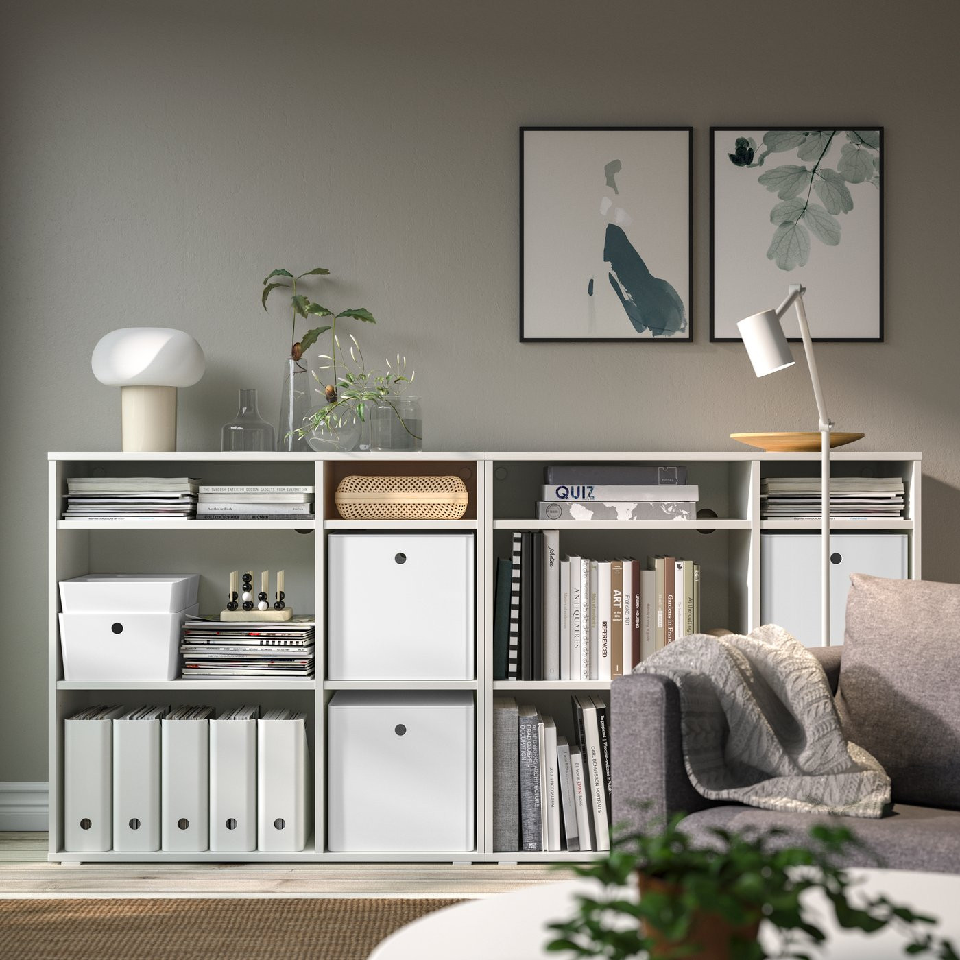 IKEA KUGGIS storage box with lid, white, 12 ½x12 ½x12 ½ | IKEA US