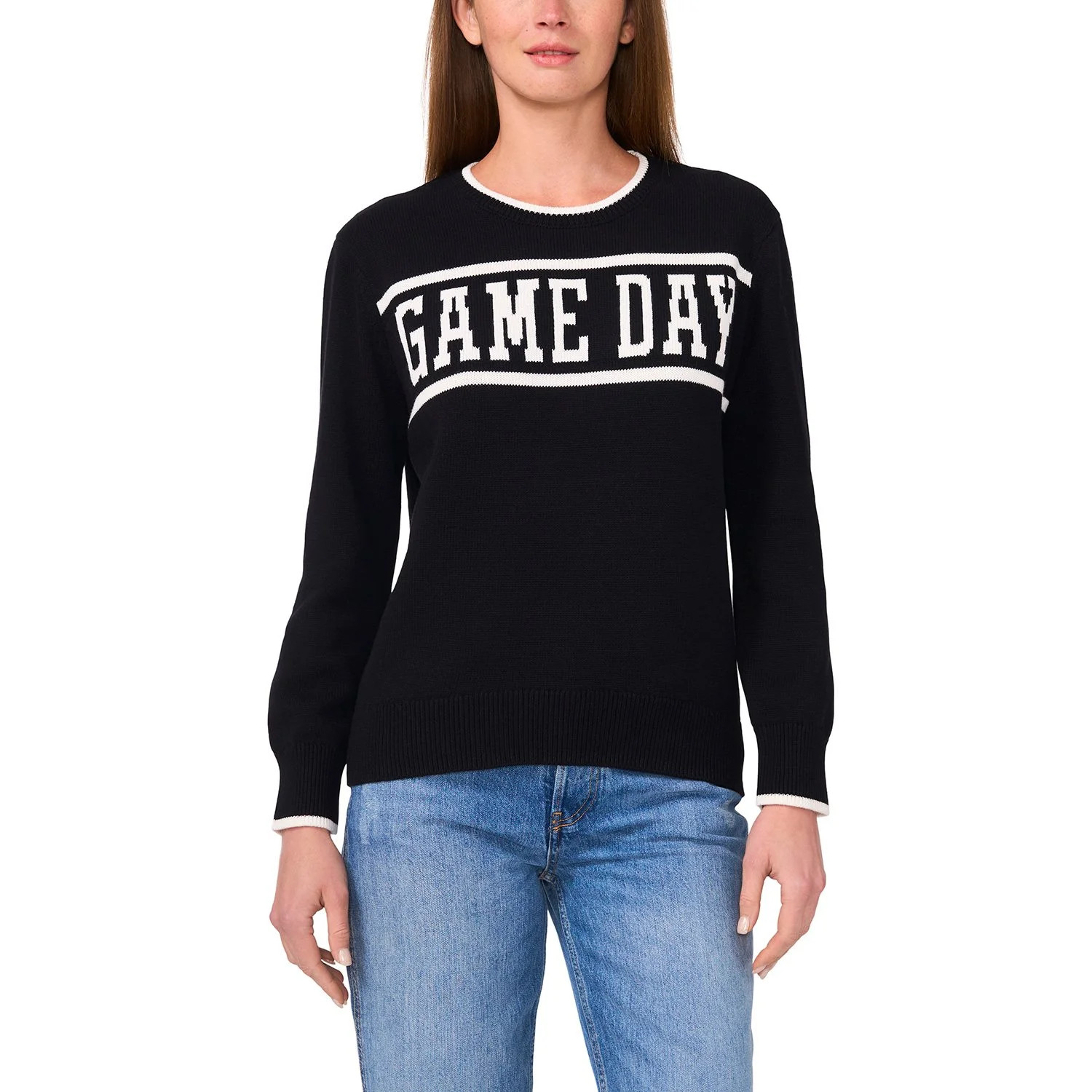 Vince Camuto Women's Game Day Crewneck Sweater | Sam's Club
