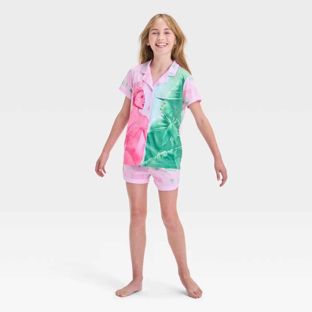 Girls' Wicked Pajama Set - Light Pink | Target