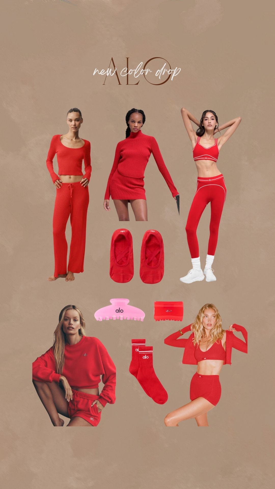 Alo new color drop! Bright Red 

#LTKActive #LTKPetite #LTKValentine