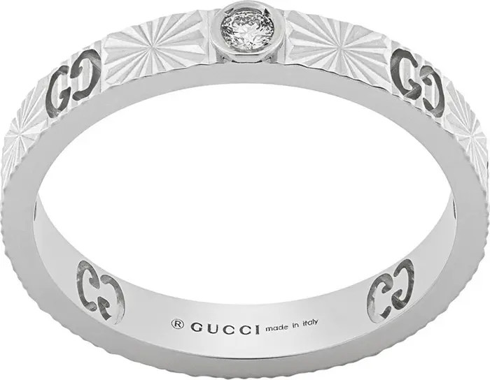 Gucci Icon Star Diamond Ring Band | Nordstrom | Nordstrom
