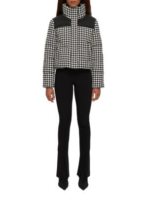 Houndstooth Puffer Jacket | Saks Fifth Avenue OFF 5TH